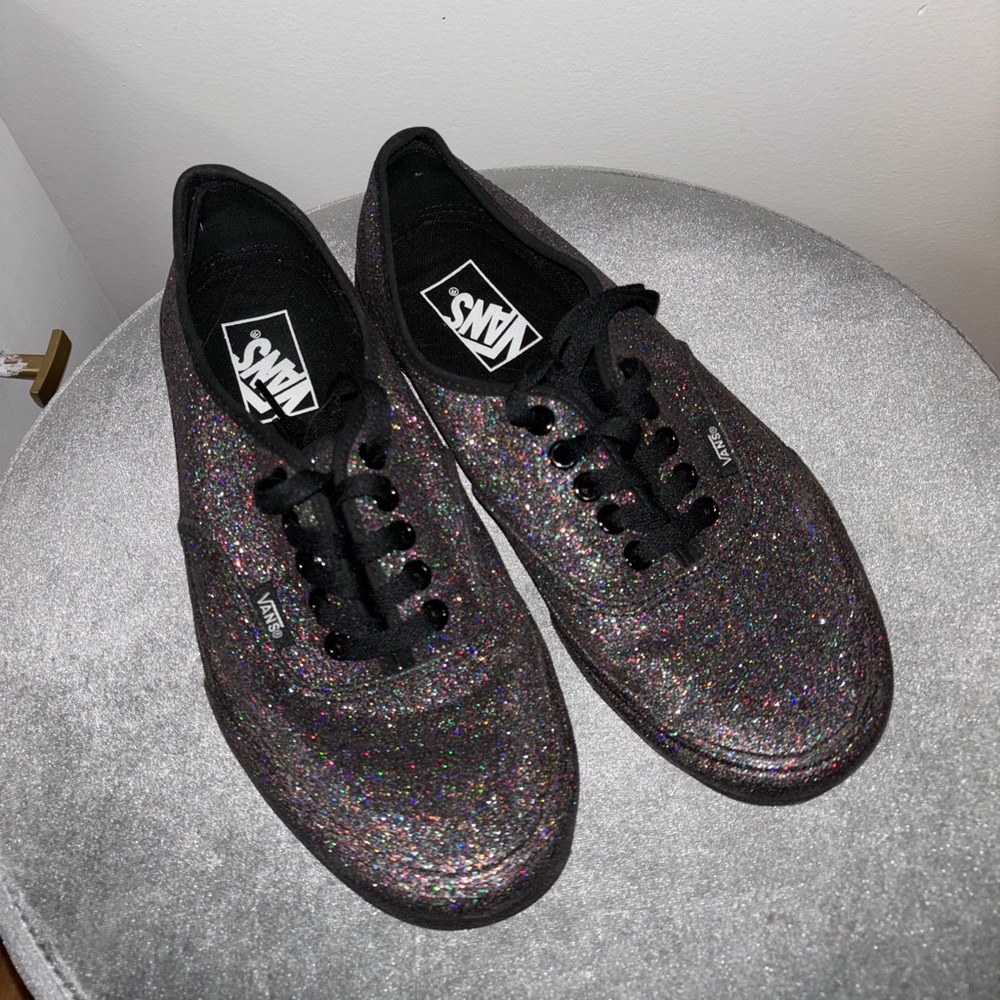 Vans Women's Glitter Sneakers - Black